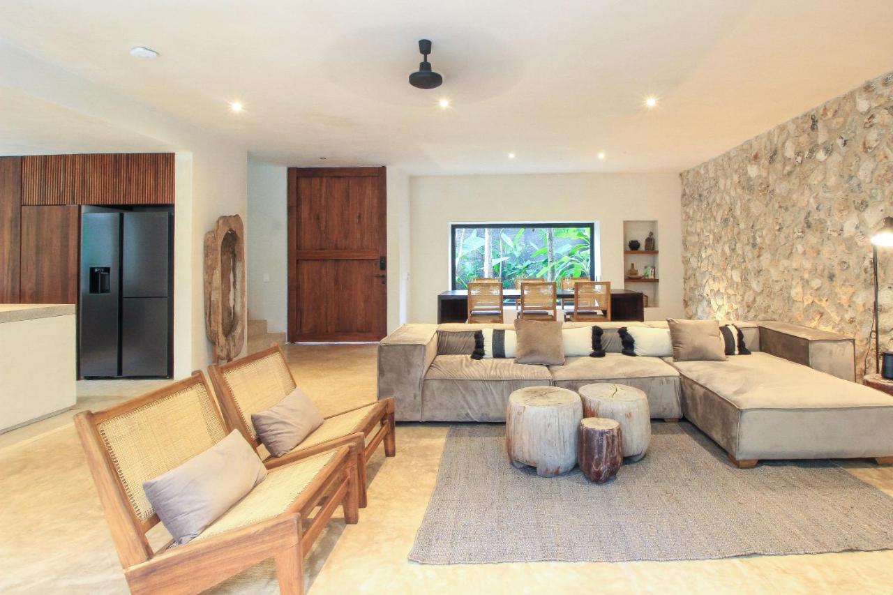 Elegant Boho Style Villa Jungle Views In Rooftop Deck & Outstanding Raw Pool In Holistika Тулум Экстерьер фото