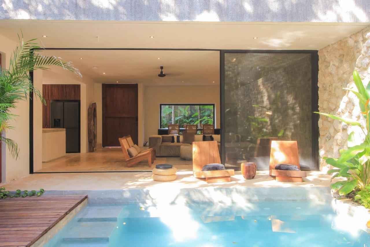 Elegant Boho Style Villa Jungle Views In Rooftop Deck & Outstanding Raw Pool In Holistika Тулум Экстерьер фото